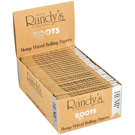 Randy's Roots Organic Hemp Rolling Papers 25 Pack, Unbleached and Ultra Thin