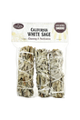 Three bundled Organic White Sage Smudge Sticks for cleansing and purification