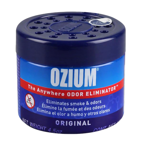 Ozium Original Odor Eliminator Gel 4.5oz - Front View on Seamless White Background