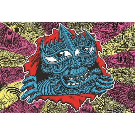 PC Ripper Poster featuring vibrant monster illustration, 36" x 24" size, perfect for wall art