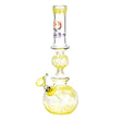 Phoenix Rising Bubble Ball Water Pipe in Borosilicate Glass with Deep Bowl - Front View