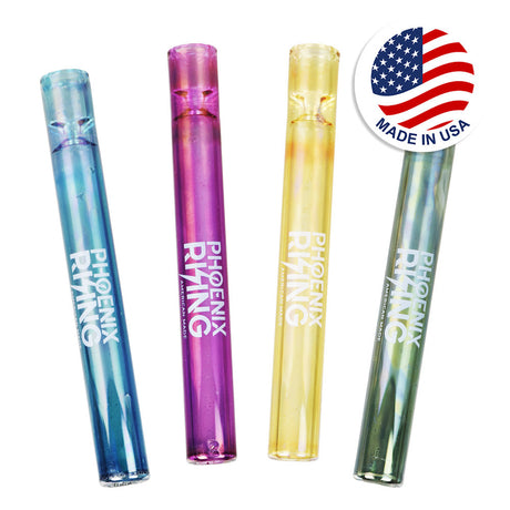 Phoenix Rising Full Metallic One Hitters in various colors with discreet design, front view
