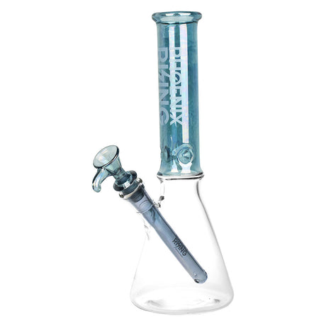 Phoenix Rising 11" Metallic Top Beaker Water Pipe with 14mm Female Joint, Front View