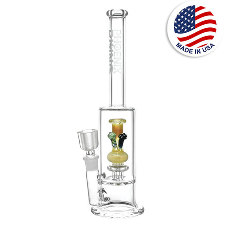 Phoenix Rising 13.75" Mushroom Perc Water Pipe with 19mm Female Joint, Front View