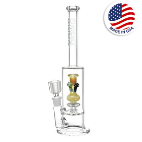 Phoenix Rising 13.75" Mushroom Perc Water Pipe with 19mm Female Joint, Front View