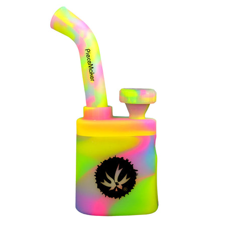 Piecemaker "Klutch" 7" Silicone Water Pipe in Assorted Colors, Front View