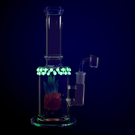 Pineapple Perc Oil Rig with Glow Accents - 11" 19mm Female - Assorted Colors