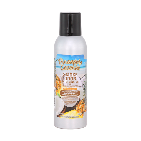 Smoke Odor 7oz Enzyme Spray in Pineapple Coconut scent, front view on white background