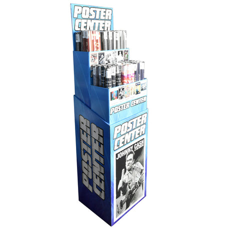 72-Pack Popular Posters Display Stand in Home Decor Section, Front View