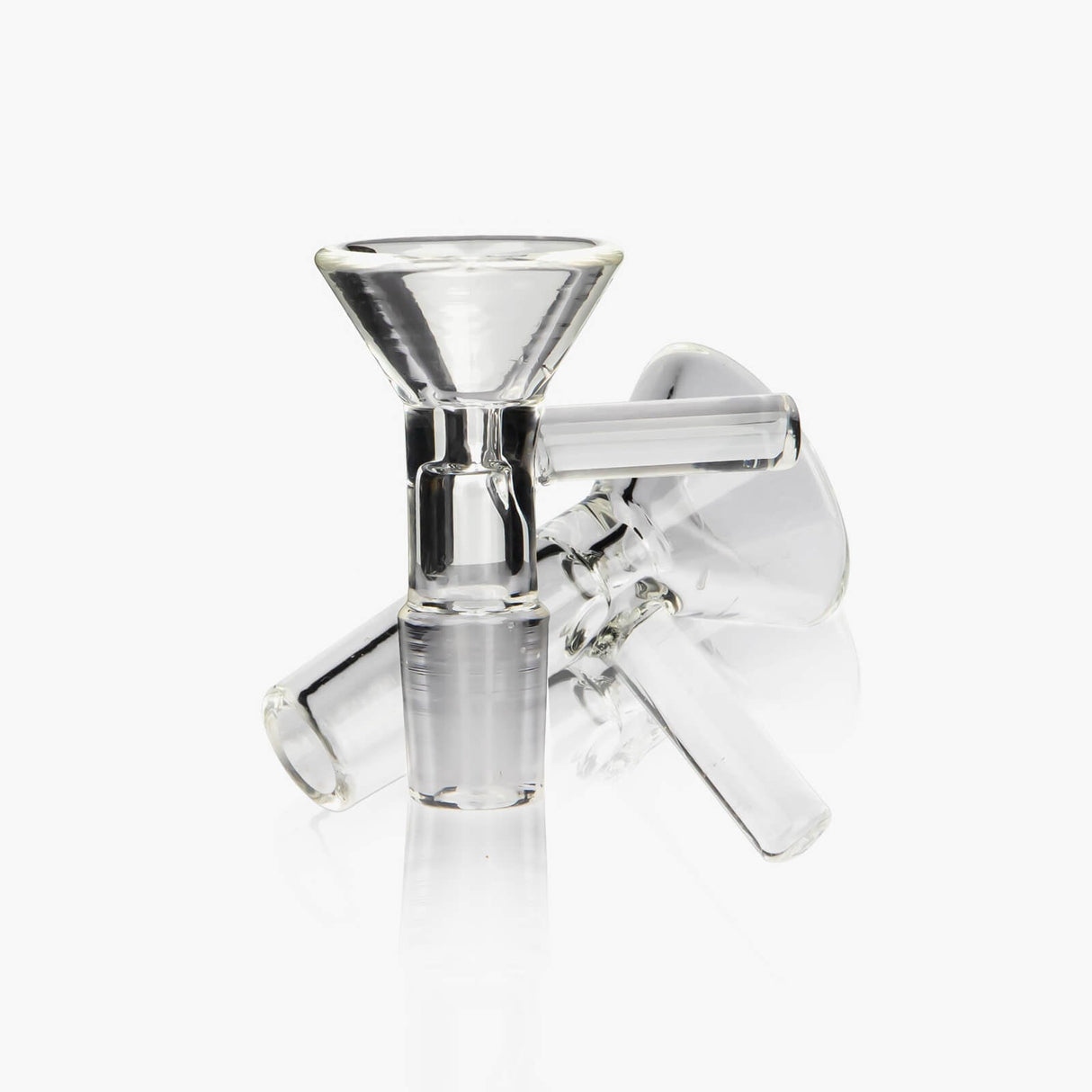 PILOT DIARY POTO Water Bottle Bong Attachment with Clear Glass Bowl - Front View