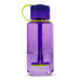Puffco Budsy Water Bottle Water Pipe in Purple Voodoo, 9.5" with 14mm joint, front view on white background