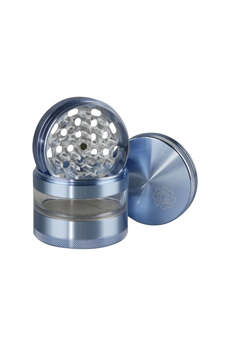 Pulsar 2.5" Aluminum 4-piece Grinder with Stash Window and Razor-Sharp Teeth, Isolated View