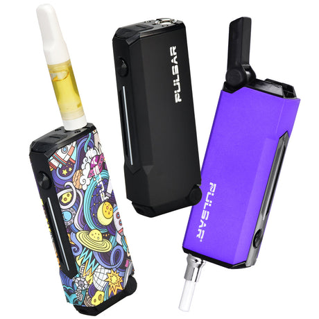Pulsar 510 Dunk 2-In-1 Vaporizers in Black, Graphic, and Purple - 750mAh with Cartridges