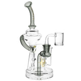 Pulsar All in One Station Dab Rig V3 with borosilicate glass and recycler design, front view