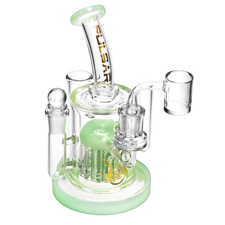 Pulsar All-in-One Station Dab Rig V4 with Borosilicate Glass, Straight Design, Front View