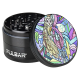 Pulsar Artist Series 4-Part Grinder with Robotic Owl Design - 2.5" Diameter