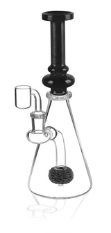 Pulsar Beaker Sponge Perc Oil Rig with Borosilicate Glass - Front View on White Background