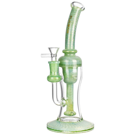 Pulsar Bubble Matrix Chugger Water Pipe, 10-inch height, 14mm Female Joint, Borosilicate Glass, Front View