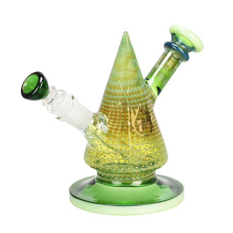 Pulsar Bubble Matrix Cone Water Pipe, 6-inch, 14mm Female, Borosilicate Glass, Front View