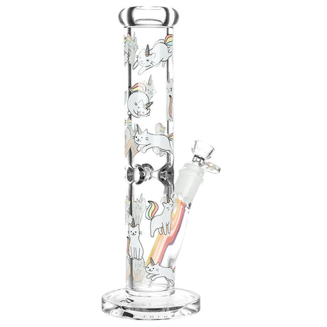 Pulsar Caticorn Straight Tube Water Pipe, 12" with 14mm Female Joint, Borosilicate Glass