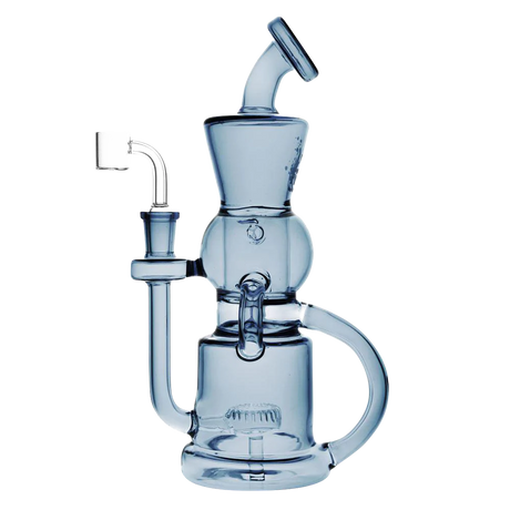 Pulsar "Checkmate" Recycler Rig in Borosilicate Glass, 90 Degree Joint, Front View