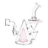 Pulsar Cone Cascade Gravity Recycler Dab Rig, 8-inch, with 14mm Female Joint, Borosilicate Glass, Front View