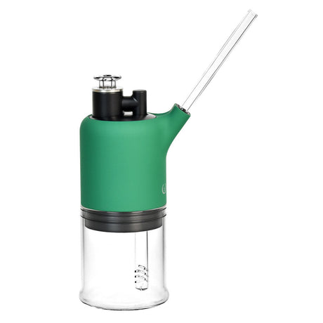 Pulsar Dabtron Electric Dab Rig in green, battery-powered, borosilicate glass, front view on white