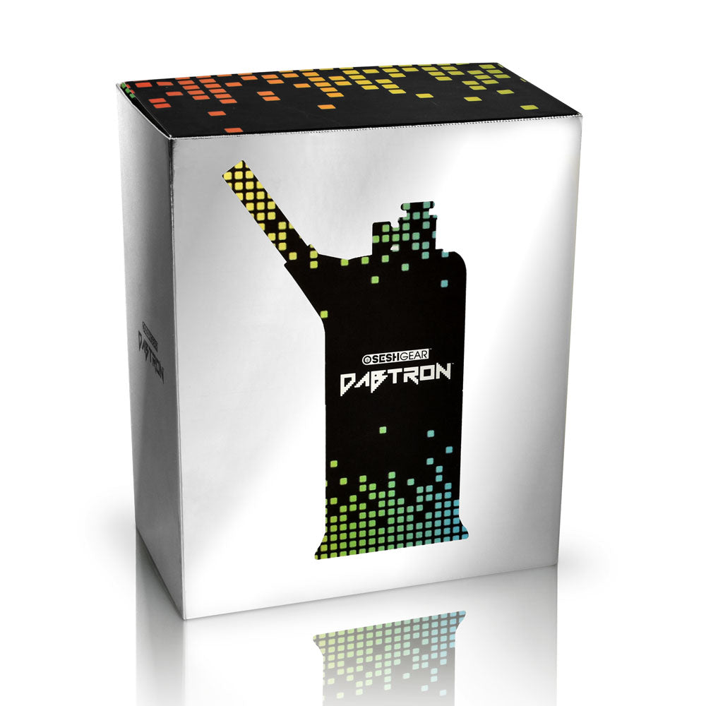 Pulsar Dabtron Electric Dab Rig packaging with vibrant pixelated design on white background