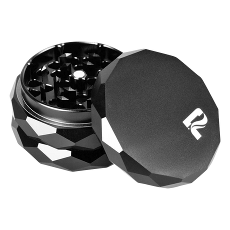 Pulsar Diamond Faceted 4-Part Aluminum Grinder, 2.25" Diameter, Portable Design