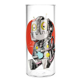 Pulsar DopeBot Gravity Water Pipe, 11.5" tall, 19mm female joint, with robot design on clear glass