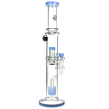 Pulsar Dual Chamber Honeycomb Perc Bong | Blue