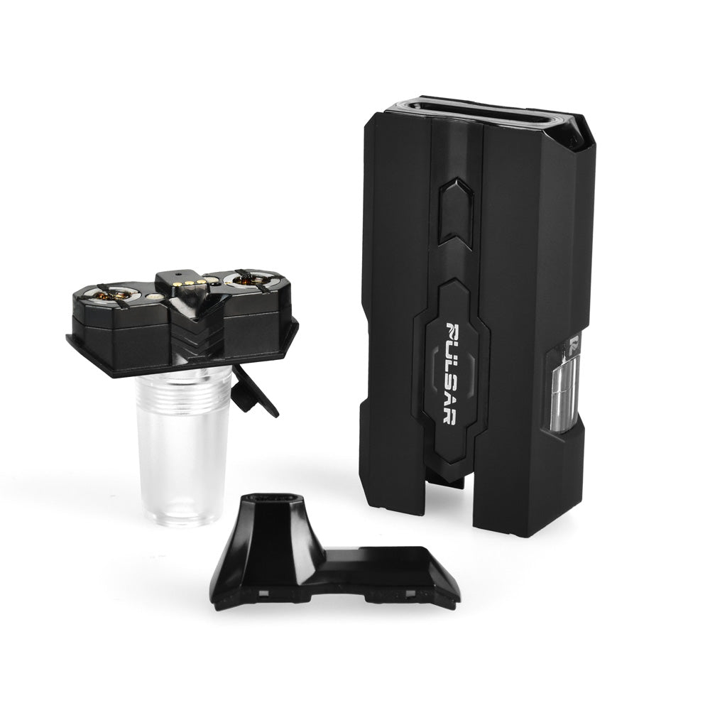 Pulsar DuploCart H2O Vaporizer, front view, with dual cartridge slots and water pipe adapter