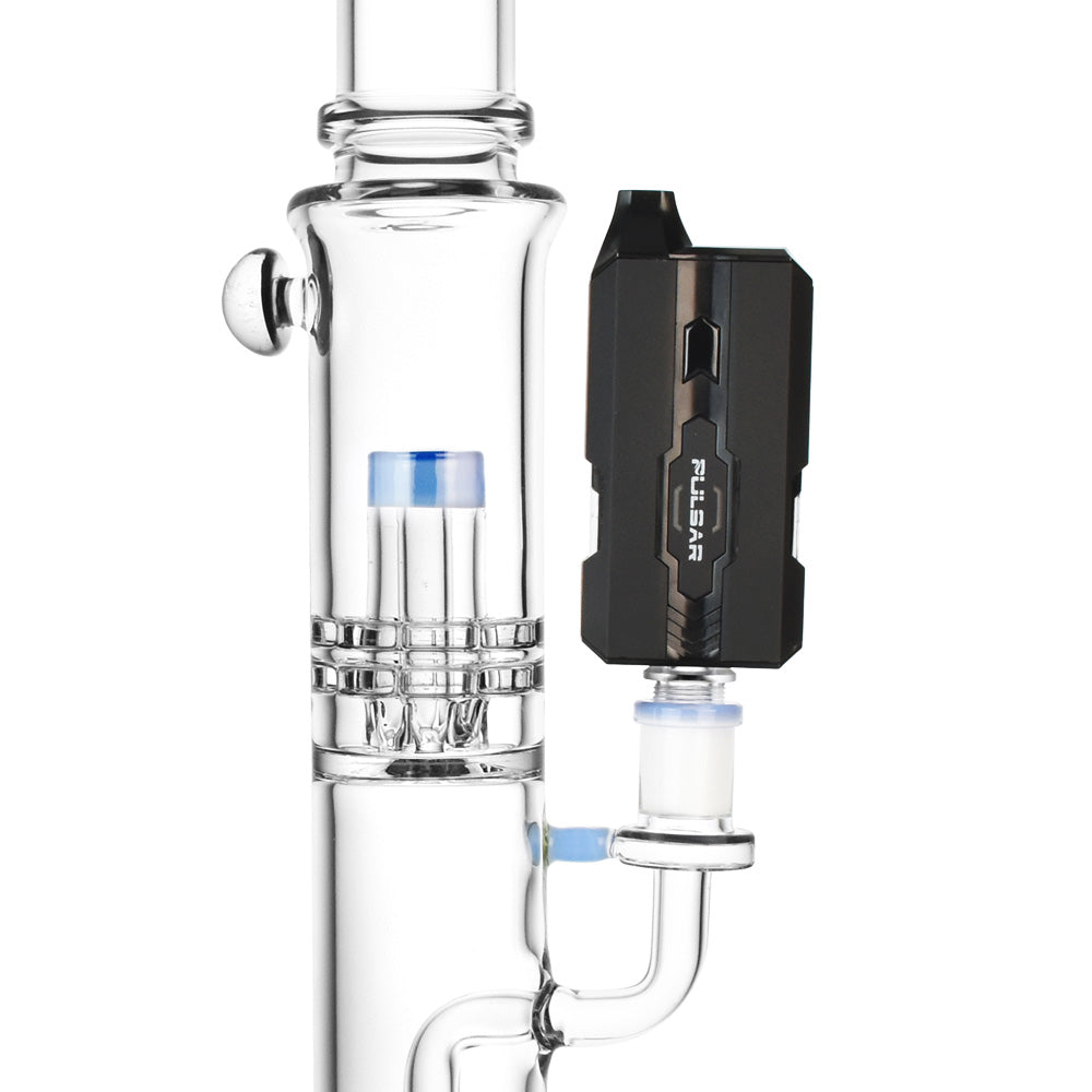 Pulsar DuploCart H2O Vaporizer with Water Pipe Adapter, side view on clear background