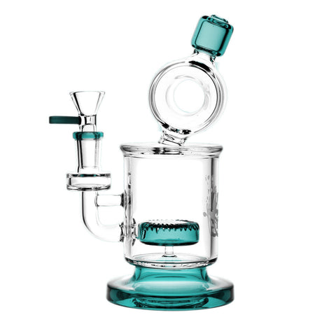 Pulsar Fat Can Water Pipe with Disc Percolator and 90 Degree Joint - Front View