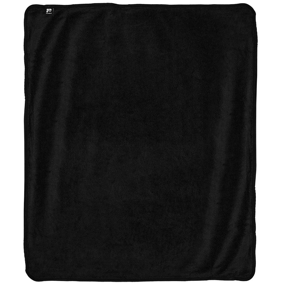 Pulsar Psychedelic Alien Fleece Throw Blanket in Black, 50" x 60", Soft Polyester, Top View