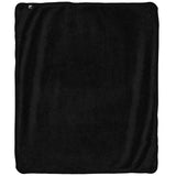 Pulsar Psychedelic Alien Fleece Throw Blanket in Black, 50" x 60", Soft Polyester, Top View