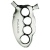 Pulsar Glass Knuckle Bubbler with Borosilicate Glass, Front View on Seamless White Background