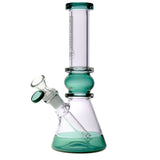 Pulsar High End Beaker Water Pipe, 9" 14mm Female, Borosilicate Glass, Assorted Colors, Front View
