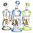 Pulsar Honey Sweetness Recycler Dab Rigs in Blue, Green, Clear - Borosilicate Glass
