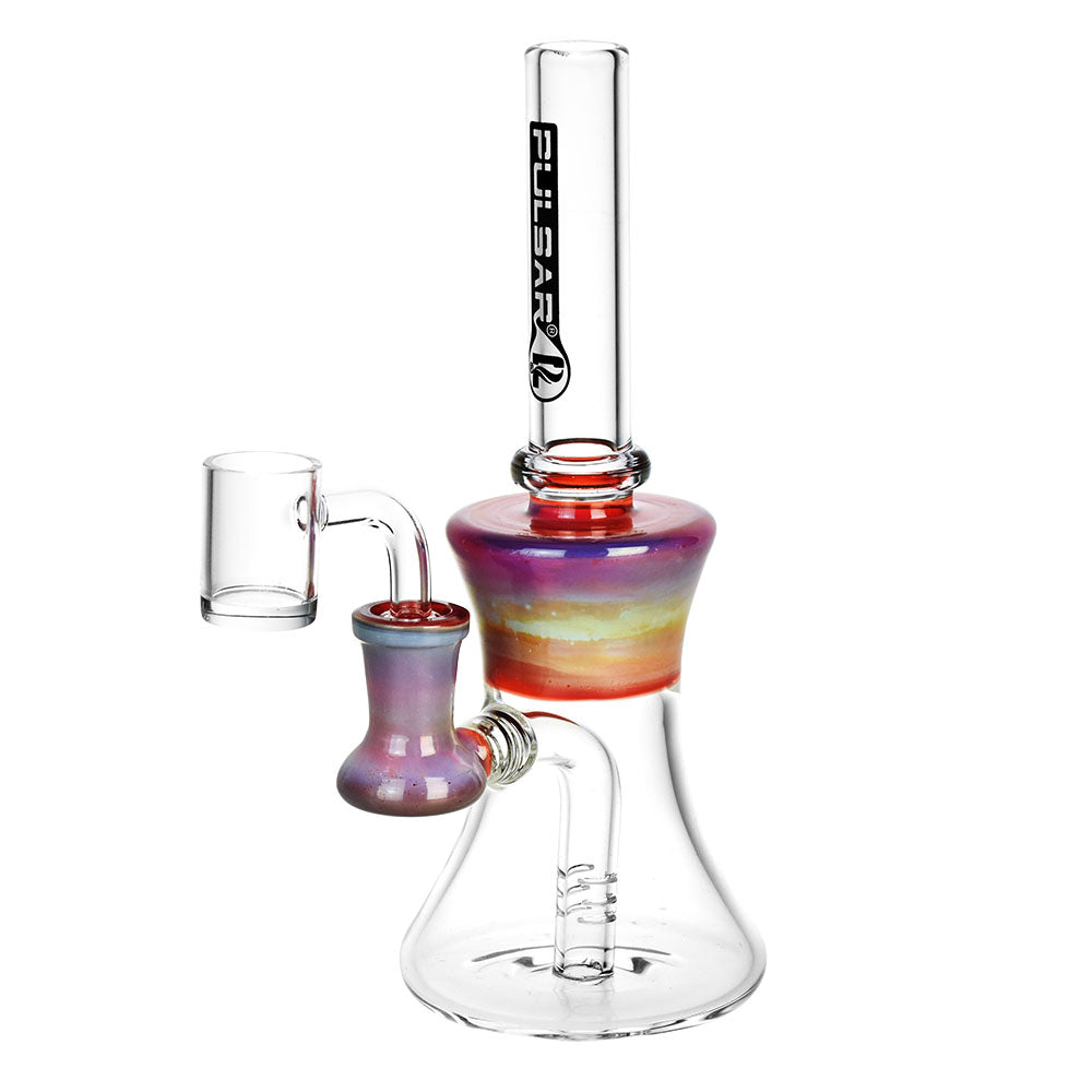 Pulsar Hourglass Chugger Dab Rig | Rainbow