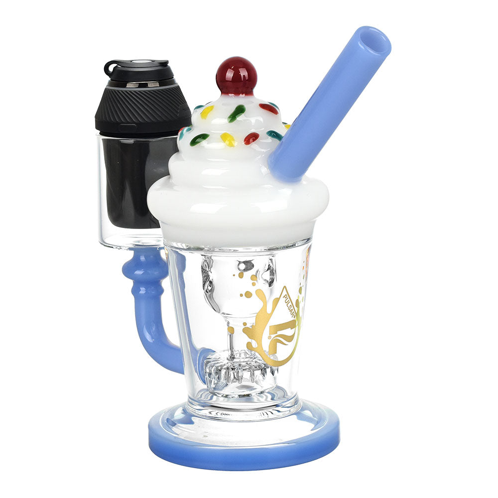 Pulsar Ice Cream Water Pipe for Puffco Proxy with Borosilicate Glass, front view on white background