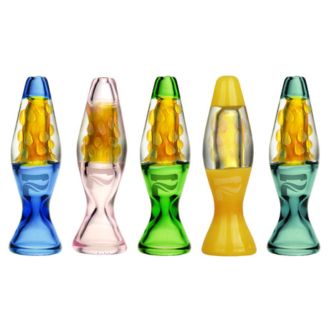 Assorted Pulsar Lava Lamp One Hitters in Borosilicate Glass, Front View