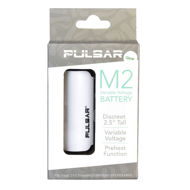 Pulsar M2 Thick Oil Vaporizer Battery pack on display, portable 2.5" size with variable voltage