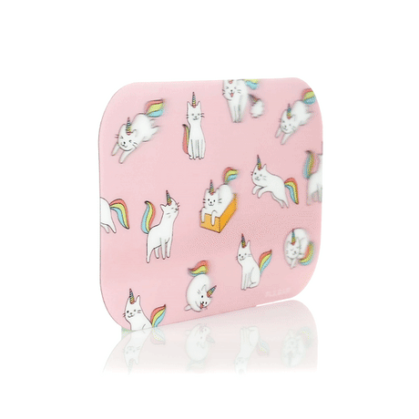 Pulsar Caticorns Magnetic 3D Rolling Tray Lid, 11"x7", whimsical design, front view on white