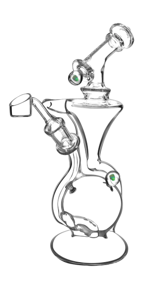 Pulsar Opal Marble Recycler Rig with Quartz Banger and Borosilicate Glass