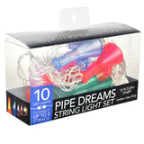 Pulsar Pipe Dreams LED String Light Set, 12ft, packaged for home decor and bong lighting