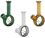 Pulsar Pocket Bubblers in green, white, and yellow, compact and portable design, for dry herbs
