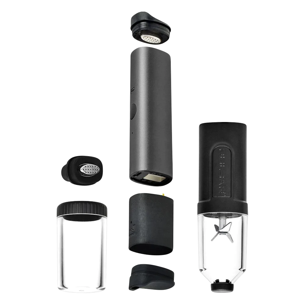 Pulsar Range Vape disassembled view showing ceramic chambers for herbs and concentrates