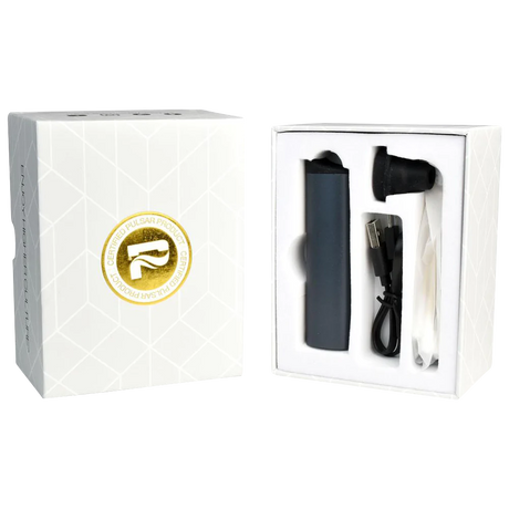 Pulsar Range Vape kit for herbs & concentrates with ceramic chamber, battery, and USB cable