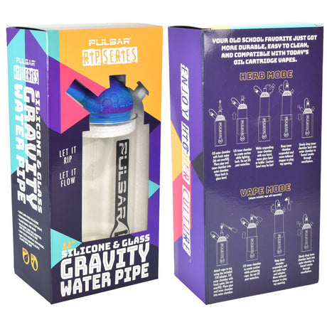 Pulsar RIP Series Silicone Gravity Water Pipe packaging, 11-inch height, 14mm Female